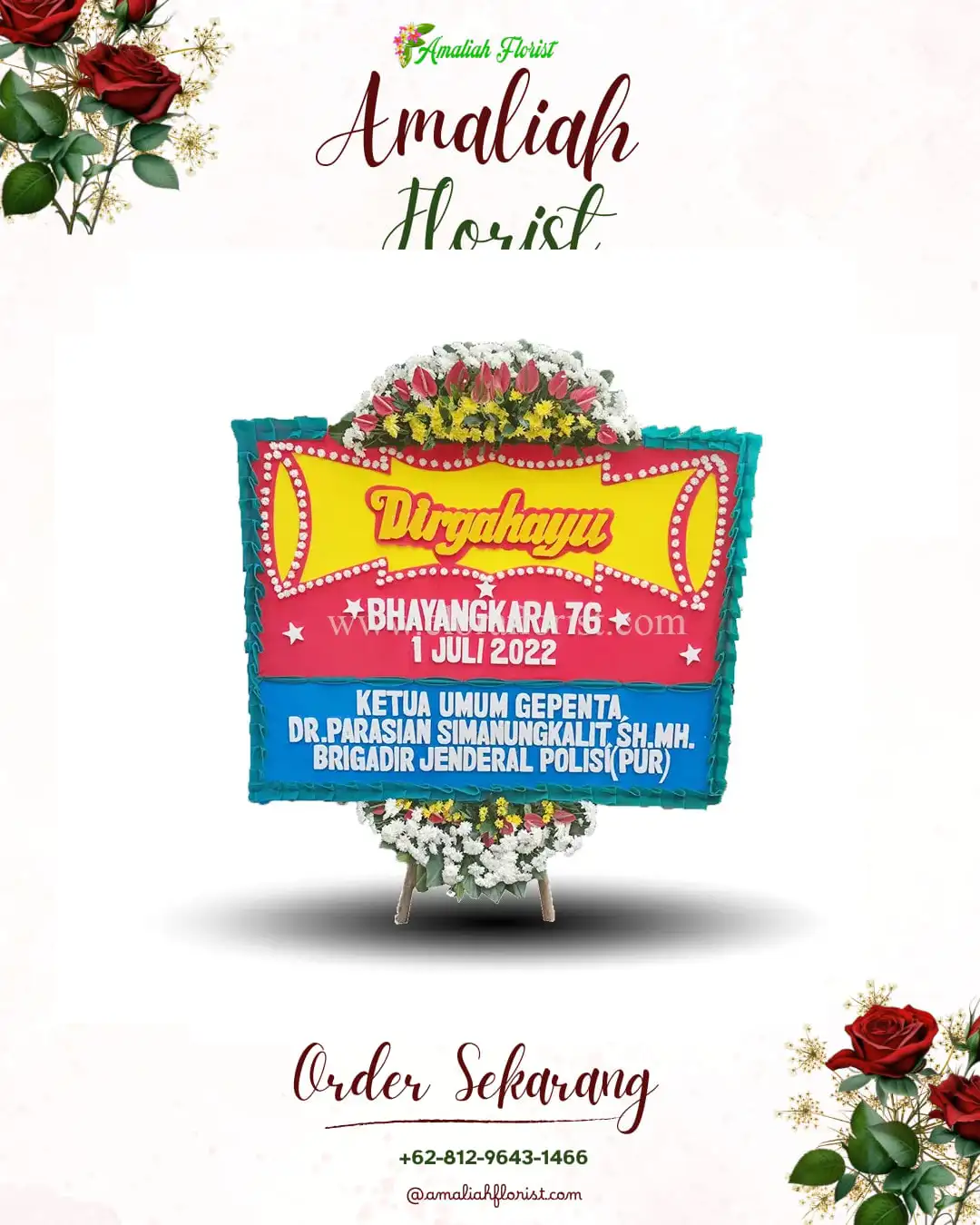 Papan Bunga HUT Ulang Tahun Gandapura